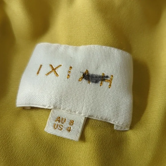 Ixiah Mustard Maxi Dress with Lace Accents - Picture 6 of 10